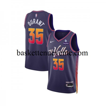 Maillot Basket Phoenix Suns Kevin Durant 35 Nike 2023-2024 City Edition Violet Swingman - Homme